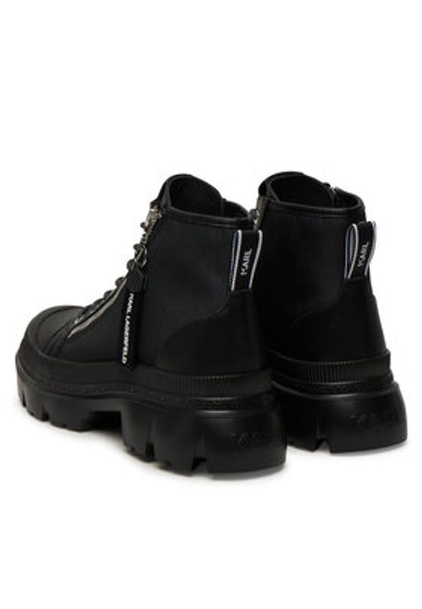 Karl Lagerfeld - KARL LAGERFELD Trapery KL43543 Czarny. Kolor: czarny. Materiał: skóra