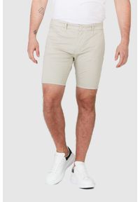 Guess - GUESS Beżowe szorty męskie, Rozmiar 30. Kolor: beżowy. Materiał: elastan, bawełna