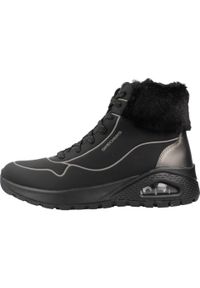 skechers - Buty Kobieta Skechers Uno Rugged czarny. Kolor: czarny. Materiał: syntetyk, tkanina