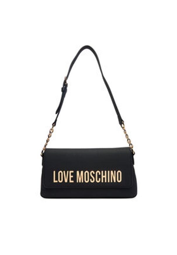 Love Moschino - LOVE MOSCHINO Torebka JC4109PP1OKD0000 Czarny. Kolor: czarny. Materiał: skórzane
