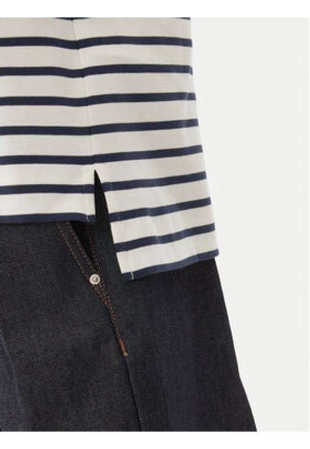 Max Mara T-Shirt 2515941042650 Granatowy Regular Fit. Kolor: niebieski. Materiał: bawełna