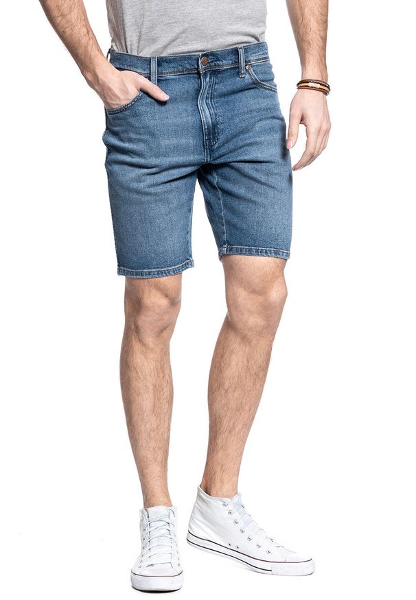 Wrangler - WRANGLER TEXAS SHORT MĘSKIE SZORTY KRÓTKIE SPODENKI THE ACE W11CU542Q. Długość: krótkie