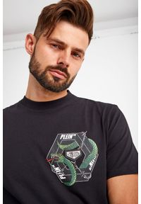 Philipp Plein - T-shirt PHILIPP PLEIN. Długość rękawa: krótki rękaw. Długość: krótkie. Wzór: aplikacja, nadruk