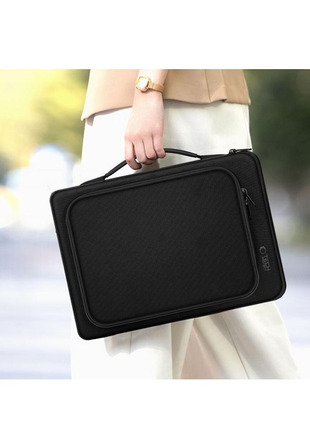 TECH-PROTECT - Torba Tech-Protect Basic Bag Laptop 13-14 black. Styl: biznesowy, elegancki, casual