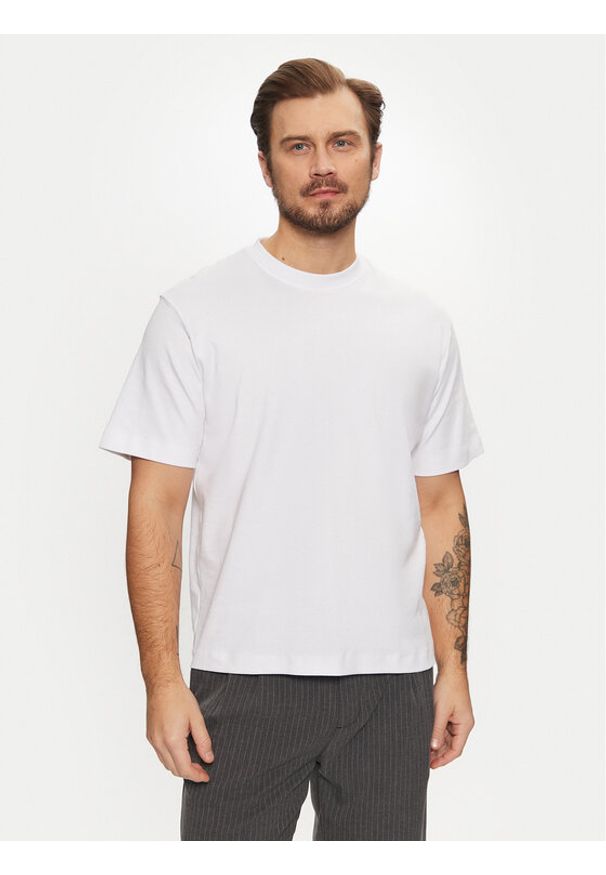 Jack & Jones - Jack&Jones T-Shirt Urban Edge 12254412 Biały Loose Fit. Kolor: biały. Materiał: bawełna