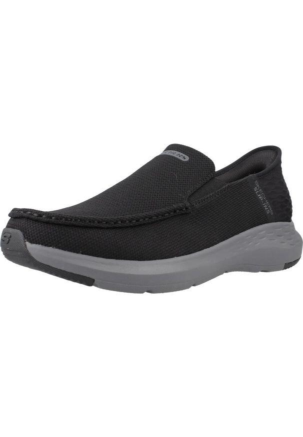skechers - Buty SKECHERS SLIP INS 204804S Czarny. Kolor: czarny. Materiał: tkanina