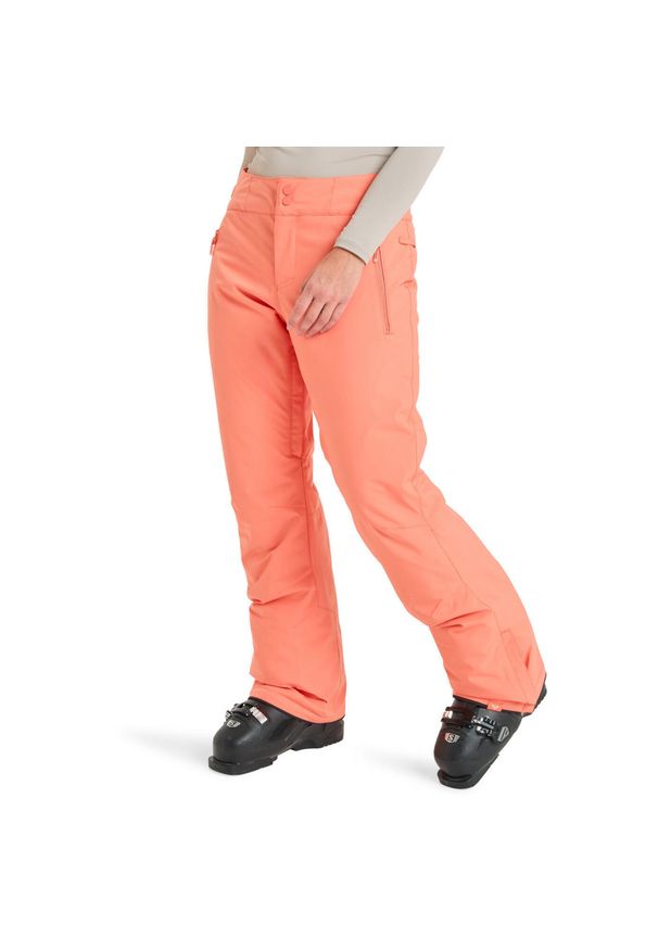 Roxy - Spodnie do sportów zimowych techniczne damskie ALPINE RIDGE 10K. Kolor: wielokolorowy, żółty, pomarańczowy. Materiał: poliester, materiał. Sezon: zima. Sport: narciarstwo