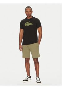Lacoste Szorty sportowe GH9627 Khaki Regular Fit. Kolor: brązowy. Materiał: bawełna. Styl: sportowy #4