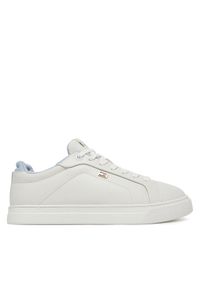 TOMMY HILFIGER - Tommy Hilfiger Sneakersy Sporty Sneaker FW0FW08899 Biały. Kolor: biały. Materiał: skóra