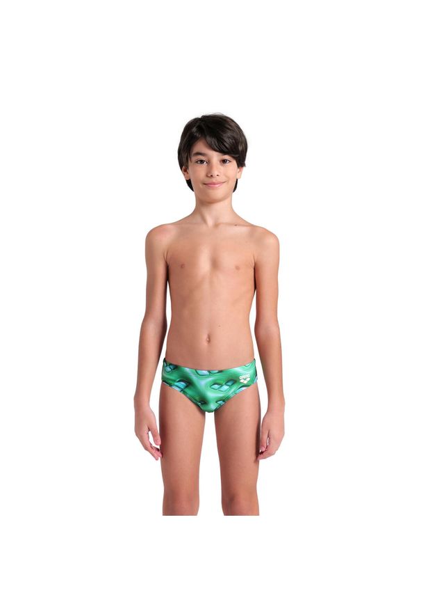 Kąpielówki slipy chłopięce na basen Arena Foam Swim Brief. Kolor: zielony