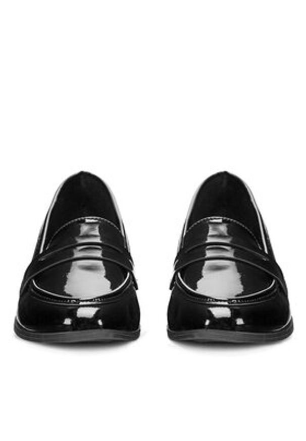 DeeZee Mokasyny WS270205-12 Czarny. Kolor: czarny. Materiał: skóra