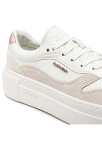 Calvin Klein Sneakersy Ff Cupsole Lace Up W/Ml Mix M HW0HW02125 Biały. Kolor: biały