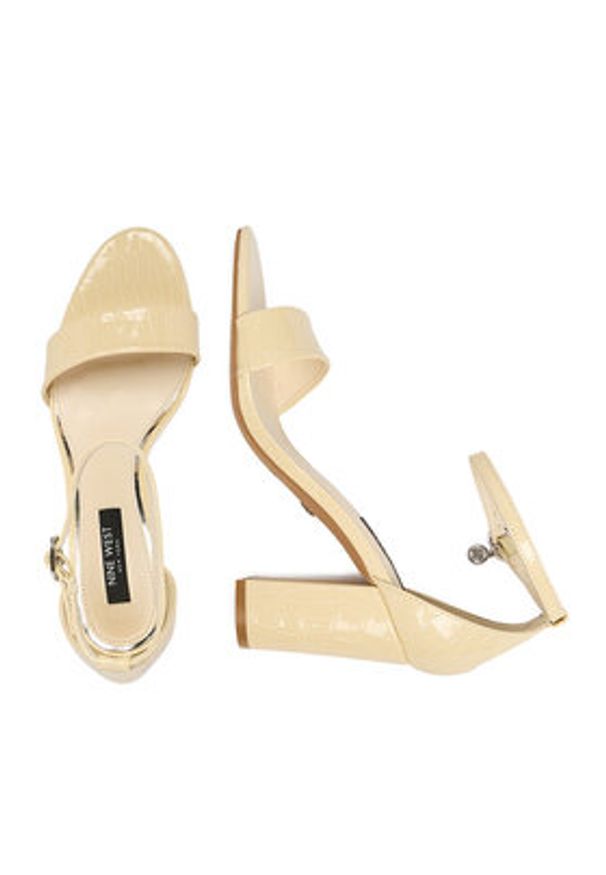 Nine West Sandały S4SH1823-01 Beżowy. Kolor: beżowy. Materiał: materiał
