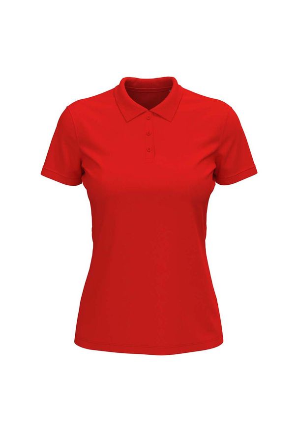 Stedman - Damska Koszulka Polo Lux. Typ kołnierza: polo. Kolor: czerwony