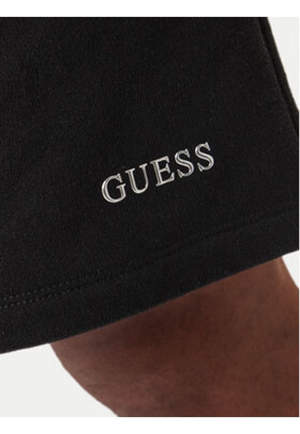 Guess Szorty sportowe Z6RD06 KAIJ1 Czarny Regular Fit. Kolor: czarny. Materiał: bawełna. Styl: sportowy