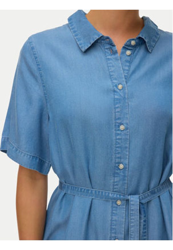 Vero Moda Sukienka jeansowa Bree 10341620 Niebieski Regular Fit. Kolor: niebieski. Materiał: jeans