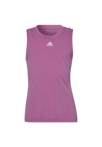 Adidas - Dziewczęcy tank top adidas New York Y. Kolor: różowy. Sport: tenis