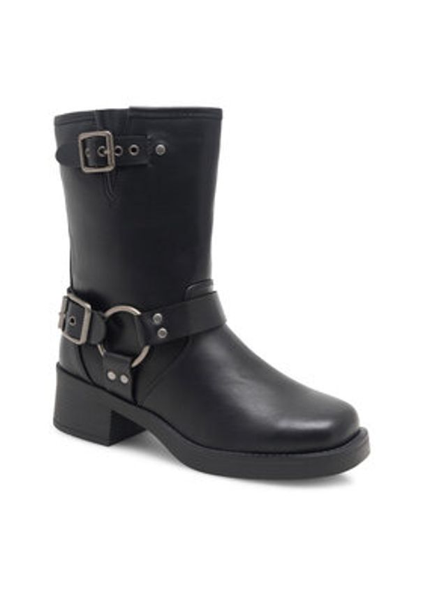 Jenny Fairy Botki Selena HY96158-2 Czarny. Kolor: czarny. Materiał: skóra