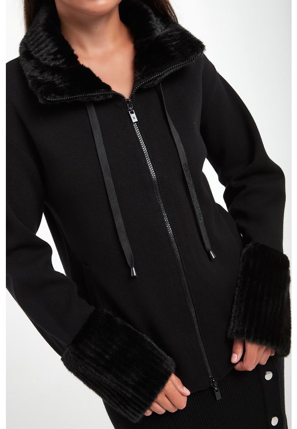 Joseph Ribkoff - Kurtka damska z futerkiem JOSEPH RIBKOFF. Materiał: futro