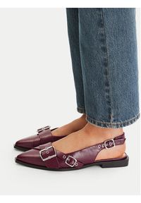 Steve Madden Baleriny SM11003901 Bordowy. Kolor: czerwony. Materiał: skóra #3