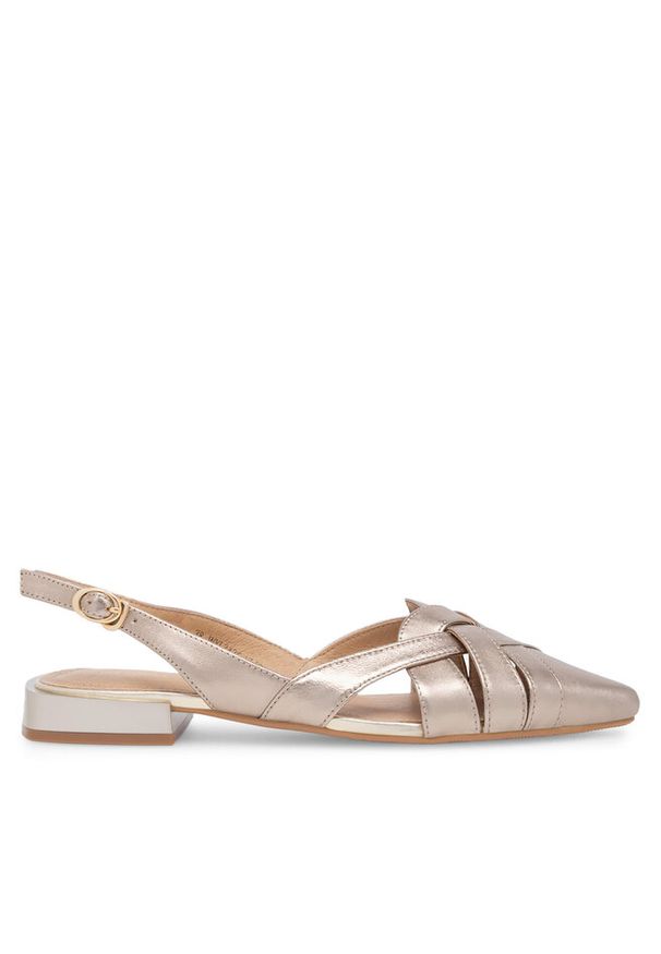 Baleriny Sergio Bardi. Kolor: złoty