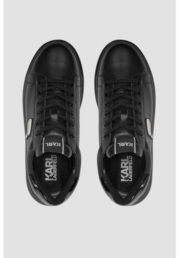 Karl Lagerfeld - KARL LAGERFELD Czarne sneakersy Kapri Mens Nft Lo Lace, Rozmiar 42. Kolor: czarny