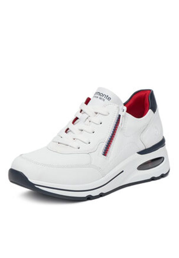 Remonte Sneakersy D2H00-80 Biały. Kolor: biały. Materiał: materiał, syntetyk