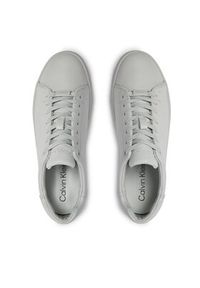 Calvin Klein Sneakersy Clean Cupsole Lace Up HW0HW01863 Szary. Kolor: szary. Materiał: skóra