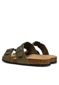 Geox Klapki U Sandal Ghita U159VB 00032 C3009 Khaki. Kolor: brązowy. Materiał: skóra, nubuk