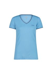 Koszulka damska CMP. Kolor: niebieski. Materiał: tkanina, materiał. Sport: turystyka piesza #1