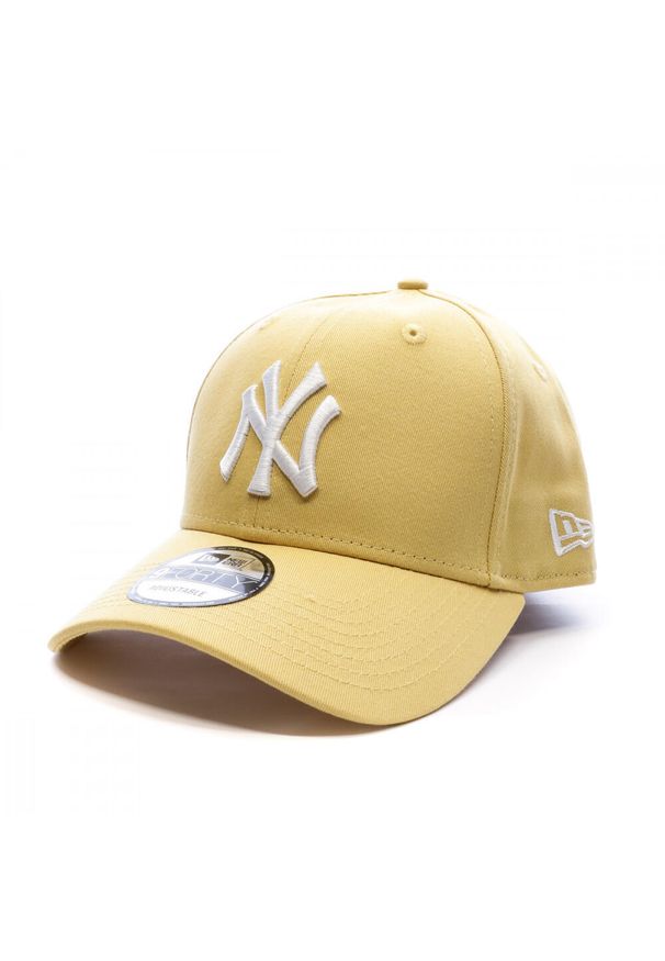 Czapka New Era New York Yankees Essential 9Forty Cap, Dla obu płci. Kolor: żółty. Materiał: materiał, bawełna. Styl: sportowy