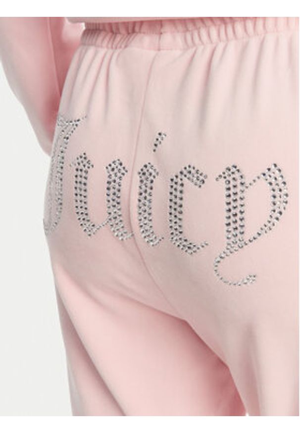 Juicy Couture Spodnie dresowe Tina JCAPW045 Różowy Regular Fit. Kolor: różowy. Materiał: syntetyk