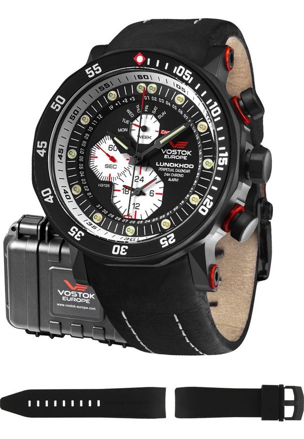 Zegarek Vostok Europe Zegarek męski Vostok Europe YM86-620C635 czarny. Kolor: czarny