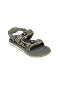 Quiksilver - Sandały dla Mężczyzn MONKEY CAGED Brązowy. Zapięcie: pasek. Kolor: zielony. Materiał: guma. Sezon: lato