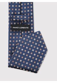 Pako Lorente - PAKO LORENTE – Granatowy krawat w kwiaty. Kolor: niebieski. Materiał: poliester. Wzór: kwiaty #3