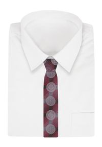 Krawat Męski - Alties - Odcienie Czerwieni, Rozety. Kolor: czerwony. Materiał: tkanina. Styl: elegancki, wizytowy