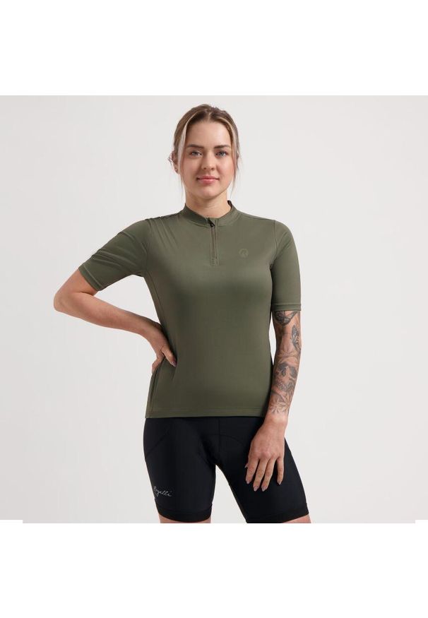 ROGELLI - Koszulka rowerowa damska Rogelli Core. Kolor: zielony. Sport: kolarstwo