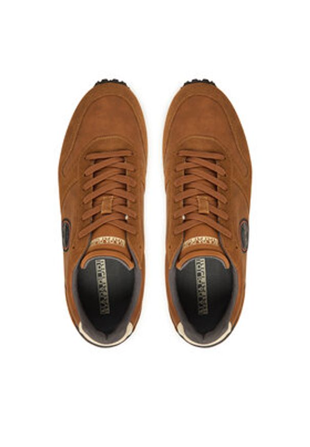 Napapijri Sneakersy Uomo NP0A88X3 Brązowy. Kolor: brązowy. Materiał: zamsz, skóra