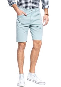 Wrangler - MĘSKIE SZORTY JEANSOWE WRANGLER 5 POCKET SHORT MIST BLUE W14CKD078. Materiał: jeans #3