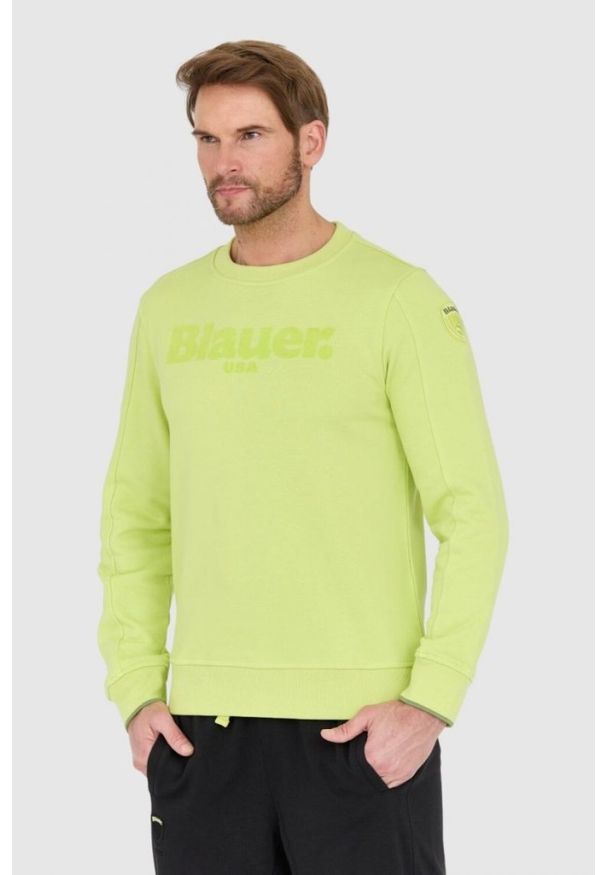 Blauer USA - BLAUER Zielona bluza. Kolor: zielony