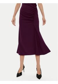 Imperial Sukienka koktajlowa AFATIKP Fioletowy Slim Fit. Kolor: fioletowy. Materiał: satyna, syntetyk. Styl: wizytowy