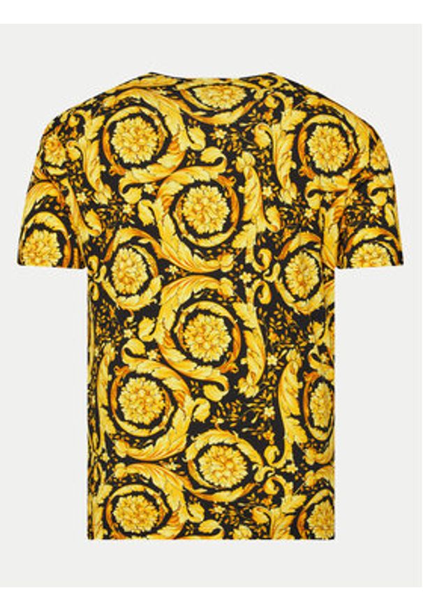VERSACE - Versace T-Shirt 1000959 1A11188 Żółty Regular Fit. Kolor: żółty. Materiał: bawełna