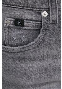 Calvin Klein Jeans jeansy J20J218611.PPYY damskie high waist. Stan: podwyższony. Kolor: szary #2