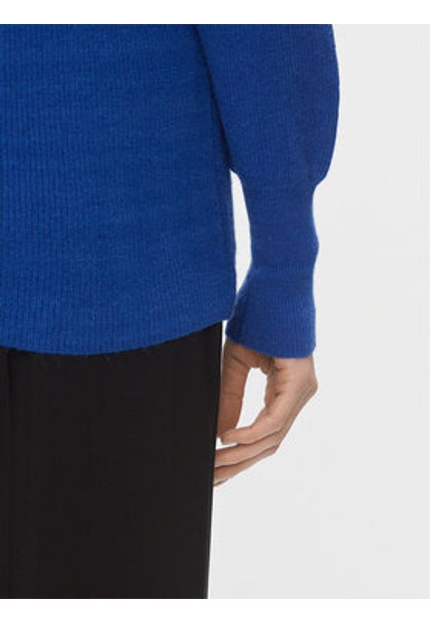 only - ONLY Sweter Atia 15230147 Niebieski Regular Fit. Kolor: niebieski. Materiał: wiskoza