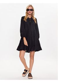 Seafolly Sukienka codzienna Corsica 54897-DR Czarny Regular Fit. Okazja: na co dzień. Kolor: czarny. Materiał: bawełna. Typ sukienki: proste. Styl: casual #5