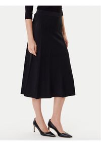 TwinSet - TWINSET Spódnica midi 252TP3641 Czarny Regular Fit. Kolor: czarny. Materiał: syntetyk