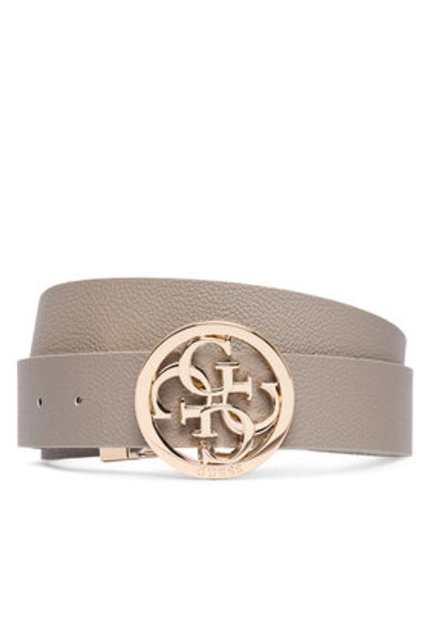 Guess Pasek Damski 164617 Brązowy. Kolor: beżowy. Materiał: skóra