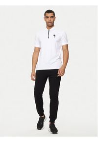 Karl Lagerfeld - KARL LAGERFELD Polo 745400 543221 Biały Regular Fit. Typ kołnierza: polo. Kolor: biały. Materiał: bawełna