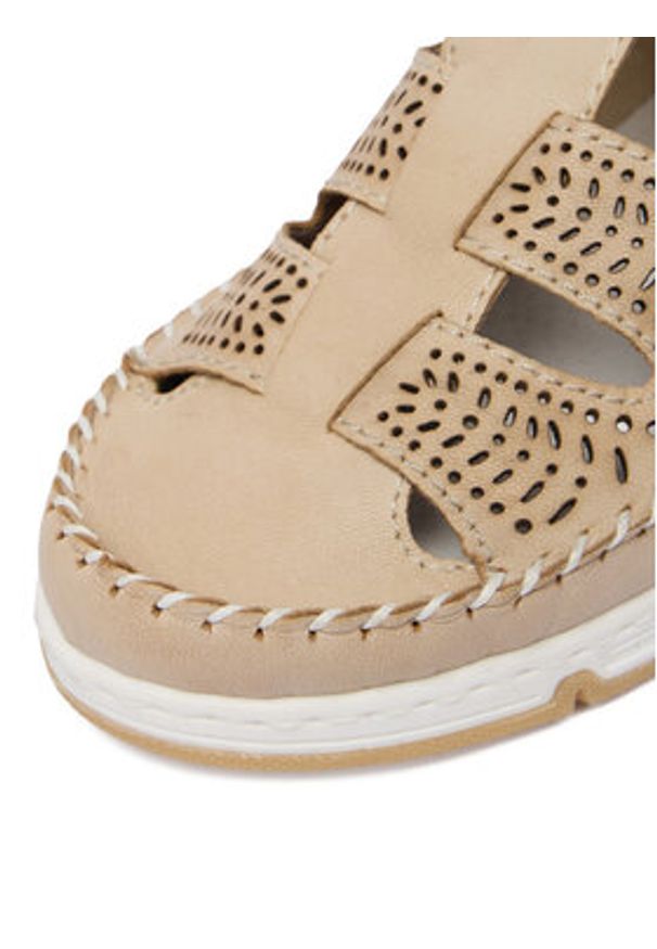 Rieker Półbuty CEO-49958-61 Beżowy. Kolor: beżowy. Materiał: skóra