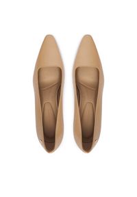 TOMMY HILFIGER - Tommy Hilfiger Szpilki Squared Toe High Heel Lth Pump FW0FW09510 Brązowy jasny. Kolor: brązowy. Materiał: skóra. Obcas: na szpilce #2